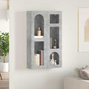 vidaXL Függő szekrény ELST Betonszürke 59 x 20 x 100 cm Szerelt Fa