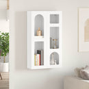 vidaXL Függő szekrény ELST Magas Fényű Fehér 59 x 20 x 100 cm Faanyag