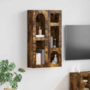 vidaXL Függő szekrény ELST Füstös Tölgy 59 x 20 x 100 cm Szerelt Fa