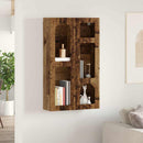vidaXL Függő szekrény polcokkal ELST Öreg fa 59 x 20 x 100 cm Faanyag