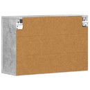 vidaXL Függő szekrény ELST Betonszürke 60 x 20 x 40 cm Szerelt Fa