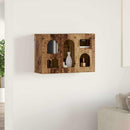 vidaXL Függő szekrény polcokkal ELST Öreg fa 60 x 20 x 40 cm Faanyag