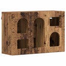 vidaXL Függő szekrény polcokkal ELST Öreg fa 60 x 20 x 40 cm Faanyag
