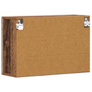 vidaXL Függő szekrény polcokkal ELST Öreg fa 60 x 20 x 40 cm Faanyag