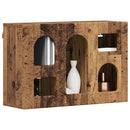 vidaXL Függő szekrény polcokkal ELST Öreg fa 60 x 20 x 40 cm Faanyag