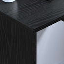 vidaXL Falra szerelhető íróasztal Fekete tölgy 60 x 45 x 30 cm Faanyag