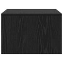 vidaXL Falra szerelhető íróasztal Fekete tölgy 60 x 45 x 30 cm Faanyag