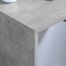 vidaXL Falra szerelhető íróasztal Beton Szürke 60 x 45 x 30 cm Faanyag