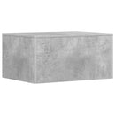 vidaXL Falra szerelhető íróasztal Beton Szürke 60 x 45 x 30 cm Faanyag