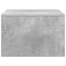 vidaXL Falra szerelhető íróasztal Beton Szürke 60 x 45 x 30 cm Faanyag