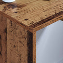 vidaXL Falra szerelhető íróasztal Öreg fa 60 x 45 x 30 cm Faanyag