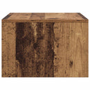 vidaXL Falra szerelhető íróasztal Öreg fa 60 x 45 x 30 cm Faanyag