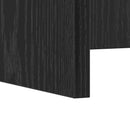 vidaXL Falra szerelhető íróasztal Fekete tölgy 80 x 45 x 30 cm Faanyag