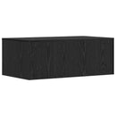 vidaXL Falra szerelhető íróasztal Fekete tölgy 80 x 45 x 30 cm Faanyag