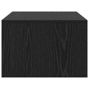 vidaXL Falra szerelhető íróasztal Fekete tölgy 80 x 45 x 30 cm Faanyag