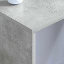 vidaXL Falra szerelhető íróasztal Beton Szürke 80 x 45 x 30 cm Faanyag