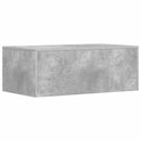 vidaXL Falra szerelhető íróasztal Beton Szürke 80 x 45 x 30 cm Faanyag