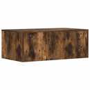 vidaXL Falra szerelhető íróasztal Füstölt tölgy 80 x 45 x 30 cm