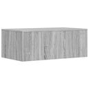 vidaXL Falra szerelhető íróasztal Szürke Sonoma 80 x 45 x 30 cm