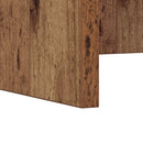 vidaXL Falra szerelhető íróasztal Öreg fa 80 x 45 x 30 cm Faanyag