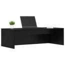 vidaXL Falra szerelhető íróasztal Fekete tölgy 100 x 45 x 30 cm
