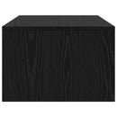 vidaXL Falra szerelhető íróasztal Fekete tölgy 100 x 45 x 30 cm