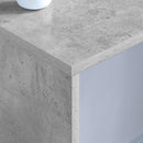 vidaXL Falra szerelhető íróasztal Beton Szürke 100 x 45 x 30 cm