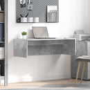 vidaXL Falra szerelhető íróasztal Beton Szürke 100 x 45 x 30 cm