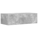 vidaXL Falra szerelhető íróasztal Beton Szürke 100 x 45 x 30 cm