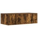 vidaXL Falra szerelhető íróasztal Füstölt tölgy 100 x 45 x 30 cm