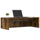 vidaXL Falra szerelhető íróasztal Füstölt tölgy 100 x 45 x 30 cm
