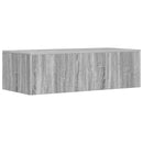 vidaXL Falra szerelhető íróasztal Szürke Sonoma 100 x 45 x 30 cm
