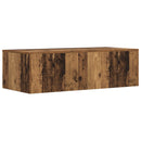 vidaXL Falra szerelhető íróasztal Öreg fa 100 x 45 x 30 cm Faanyag