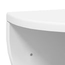 vidaXL Falpolc Falra szerelhető Fehér 38 x 19 x 19 cm Faanyag