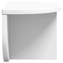 vidaXL Falpolc Falra szerelhető Fehér 38 x 19 x 19 cm Faanyag