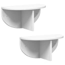 vidaXL Falpolc Falra szerelhető 2 pcs Fehér 38 x 19 x 19 cm Faanyag