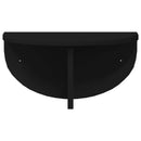 vidaXL Falpolc Falra szerelhető Fekete 38 x 19 x 19 cm Faanyag
