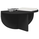 vidaXL Falpolc Falra szerelhető Fekete 38 x 19 x 19 cm Faanyag