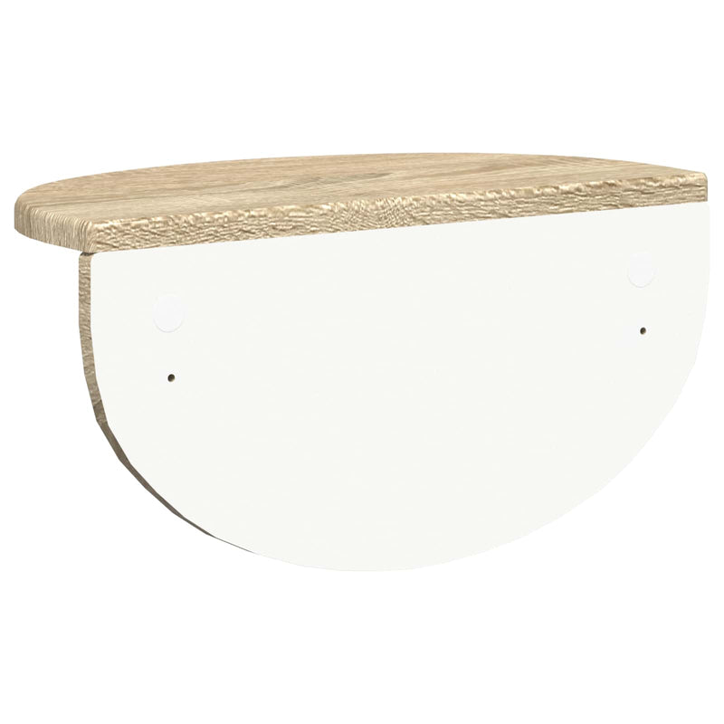 vidaXL Falpolc Falra szerelhető Sonoma tölgy 38 x 19 x 19 cm Faanyag