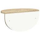 vidaXL Falpolc 2 pcs Sonoma tölgy 38 x 19 x 19 cm Faanyag