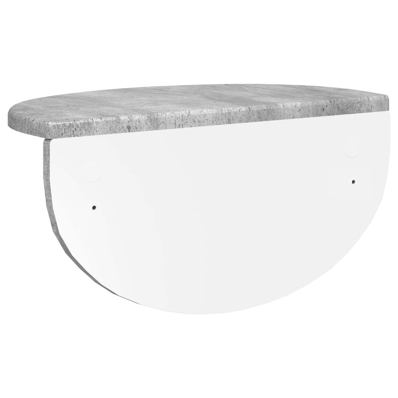 vidaXL Falpolc Falra szerelhető Beton Szürke 38 x 19 x 19 cm Faanyag