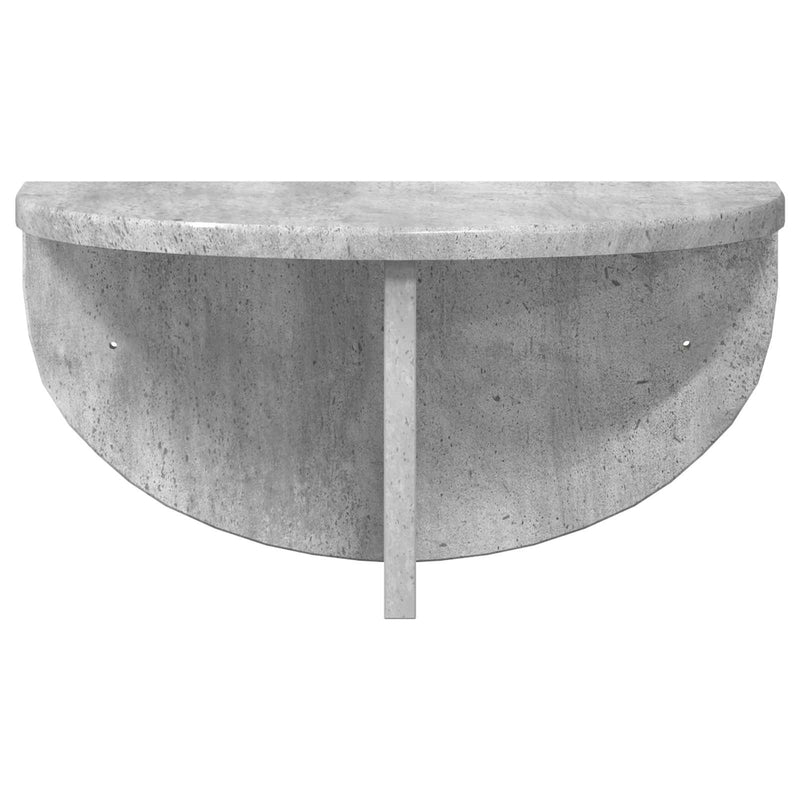 vidaXL Falpolc 2 pcs Beton Szürke 38 x 19 x 19 cm Faanyag