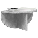 vidaXL Falpolc 2 pcs Beton Szürke 38 x 19 x 19 cm Faanyag