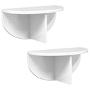 vidaXL Falpolc 2 pcs Magas Fényű Fehér 38 x 19 x 19 cm Faanyag