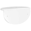 vidaXL Falpolc 2 pcs Magas Fényű Fehér 38 x 19 x 19 cm Faanyag
