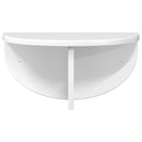 vidaXL Falpolc 2 pcs Magas Fényű Fehér 38 x 19 x 19 cm Faanyag