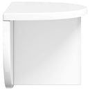 vidaXL Falpolc 2 pcs Magas Fényű Fehér 38 x 19 x 19 cm Faanyag
