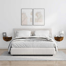 vidaXL Falpolc Falra szerelhető Füstölt tölgy 38 x 19 x 19 cm Faanyag