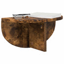 vidaXL Falpolc 2 pcs Füstölt tölgy 38 x 19 x 19 cm Faanyag