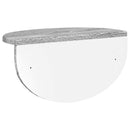 vidaXL Falpolc Falra szerelhető Szürke Sonoma 38 x 19 x 19 cm Faanyag